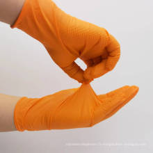 Mécanique de texture orange gant de réparation de diamant nitrile